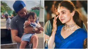 Ranbir Kapoor gives ‘good father’ vibes as gets caught cuddling a baby, Alia Bhatt in tears