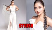 Rashami Desai oozes oomph in stylish off shoulder white pantsuit, fans sweat
