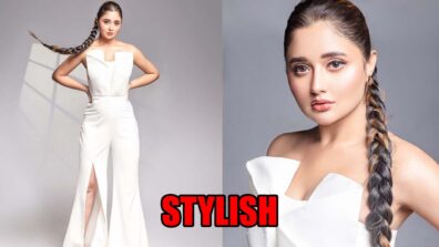 Rashami Desai oozes oomph in stylish off shoulder white pantsuit, fans sweat