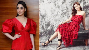 Red Tiered Dress Face-Off: Tamannaah Bhatia Vs Kriti Sanon?