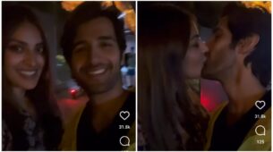 Romantic Celebration: Anushka Ranjan and Aditya Seal celebrate 6 months of together, kiss in front of Eiffel Tower