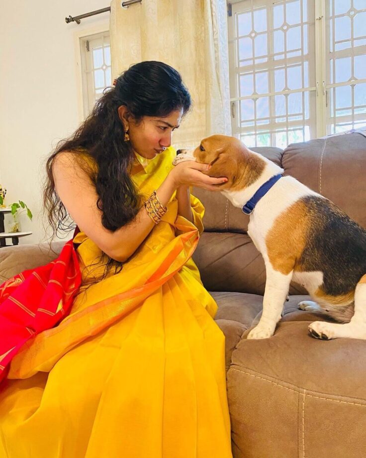 Sai Pallavi In Blue Sarees Or Yellow Sarees, Which One Would You Prefer? - 6