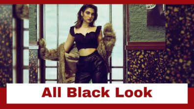 Saiee Manjrekar Looks Absolute Bomb As She Slays In All-Black Outfit And Fluffy Jacket