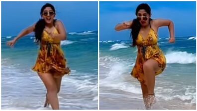 Sameeksha Sud romps on the beach, watch viral video