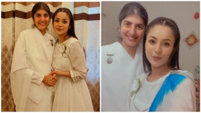 Shehnaaz Gill takes a spiritual turn with BK Shivani, see pics