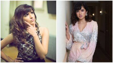 Shirley Setia looks all things glitz and glam in shimmery outfits