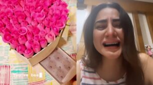 Shraddha Arya in tears as husband Rahul Nagal sends six-months anniversary card, watch