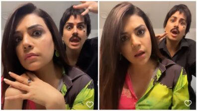 Shraddha Arya is the new ‘man’ in Anjum Fakih’s life, see funny vanity van video