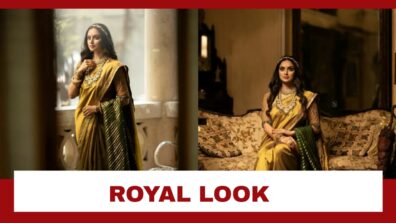 Shruti Marathe Looks Absolute Royal & Regal In “Suvarna” Gold Nauvari Saree: See Pics