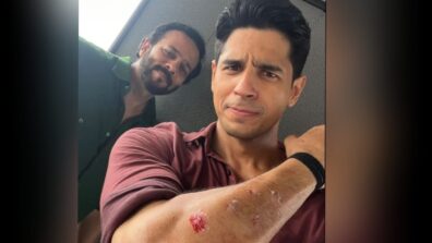 Sidharth Malhotra Flaunts His Latest Scar From Rohit Shetty’s Indian Police Force Set