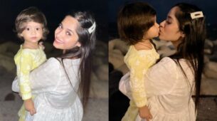 So cute: Jannat Zubair spotted kissing an adorable kid, watch