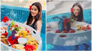So Stunning: Jasmin Bhasin turns a pool babe in Maldives, watch viral video