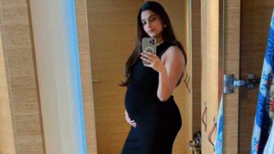 Sonam Kapoor flaunts adorable baby bump in black dress, fans melt