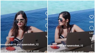 Sunkissed Babe On Fire: Jannat Zubair Rahmani enjoys water vibes in Maldives, we are crushing