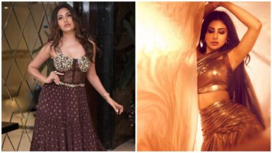 Surbhi Chandna and Mouni Roy rock golden shimmery vibes, are you in love?