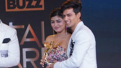 Surbhi Rathore-Mohak Narang  gets awarded as the  ‘Moj fav Couple’ at IWMBuzz Digital Awards
