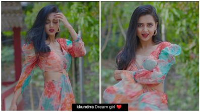 Tejasswi Prakash looks drop-dead gorgeous in pink floral maxi gown, Karan Kundrra says, ‘dream girl’