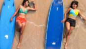 TMKOC game Nidhi Bhanushali lies down at beach with BF, see viral moment