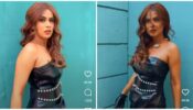 Transformation goals: Nia Sharma turns fierce in off-shoulder leather mini dress
