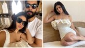 Transponded: Mouni Roy gets romantic with Suraj Nambiar in Doha, spotted twinning in white