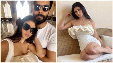 Transponded: Mouni Roy gets romantic with Suraj Nambiar in Doha, spotted twinning in white