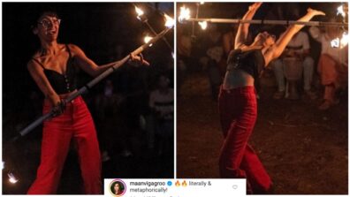 Trending: Kumkum Bhagya actress Sriti Jha plays with fire, BFF Maanvi Gagroo impressed with dangerous stunt