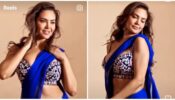 Uff Teri Adaa: Esha Gupta dons sensuous blue saree, flaunts hourglass figure like ‘sensuality queen’