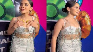 Urfi Javed Warns paparazzi To Not Come Near Her As She Wears 20kg Glass Outfit: Check