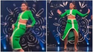 Video: Nora Fatehi performs traditional Marathi lavni dance in green bodycon dress, fans stunned