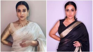 Vidya Balan Knows Exactly How To Glam Up In Solid-Coloured Sarees, Take A Look