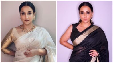 Vidya Balan Knows Exactly How To Glam Up In Solid-Coloured Sarees, Take A Look