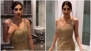 Watch: Nikki Tamboli gets creative, makes washroom her new photoshoot venue