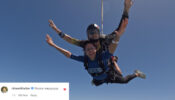 Watch: Shahid Kapoor’s wife Mira Kapoor enjoys skydiving in Dubai, Ishaan Khatter says ‘no way…’