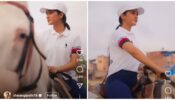 Watch: Shivangi Joshi eliminates horse-riding from bucket list, enjoys time with beautiful white horse