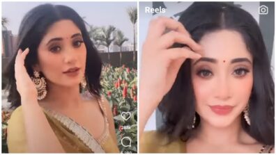 Watch: Shivangi Joshi dazzles in golden ethnic outfit, fans love her stylish jhumkas