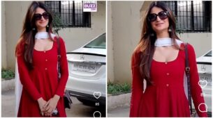 Watch: Shweta Tiwari’s daughter Palak Tiwari ditches bold outfits, melts hearts in red ethnic outfit