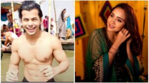 Watch: Siddharth Nigam takes a dip in holy water, Ashi Singh says, ‘mere chaand baliyaan’