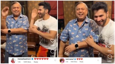 Watch: Varun Dhawan dances with dad David Dhawan, Katrina Kaif and Kiara Advani are in love