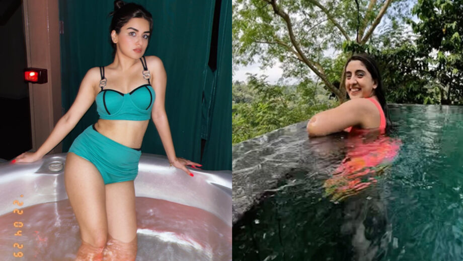 Water Baby: Avneet Kaur and Sameeksha Sud take a sensuous bath in pool, temperature rises like never before 611409