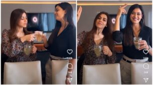 Weekend Chill: Shweta Tiwari enjoys drink with BFF, fans love it