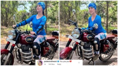 What A Babe: Ashnoor Kaur rides swanky ‘Royal Enfield’ bike, Palak Sindhwani comments