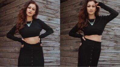 What A Babe: TMKOC diva Sunayana Fozdar burns oomph game in sensuous black outfit, fans crush big time