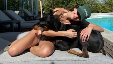 Kendall Jenner Shows off Her Model Body As She Chills With Her Dog: See Now