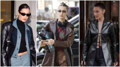 Take A Look At How Bella Hadid Elevates Her Outfits With Dramatic Jackets