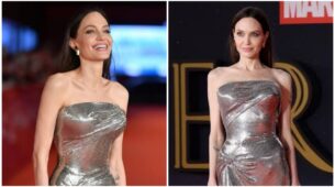 #THROWBACK to Angelina Jolie’s silver dress on the red carpet
