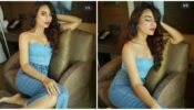 A Blue Affair: Surbhi Jyoti shows the ultimate play with monochrome colours in corset top and skirt