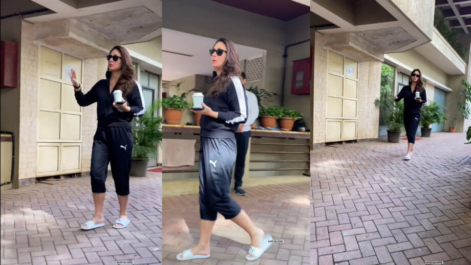 Aaj Ka Mood: Kareena Kapoor glows in all black Puma gym wear, watch video 637344