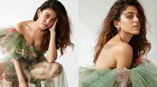 Alaya F manifests her inner fairy goddess in this Gauri-Nainika designer intricate gown