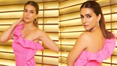 All ruffles and some cotton candy play make Kriti Sanon the fashion queen! See pics