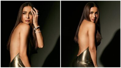 All that glitters are definitely gold! Malaika Arora stuns in sequinned backless outfit